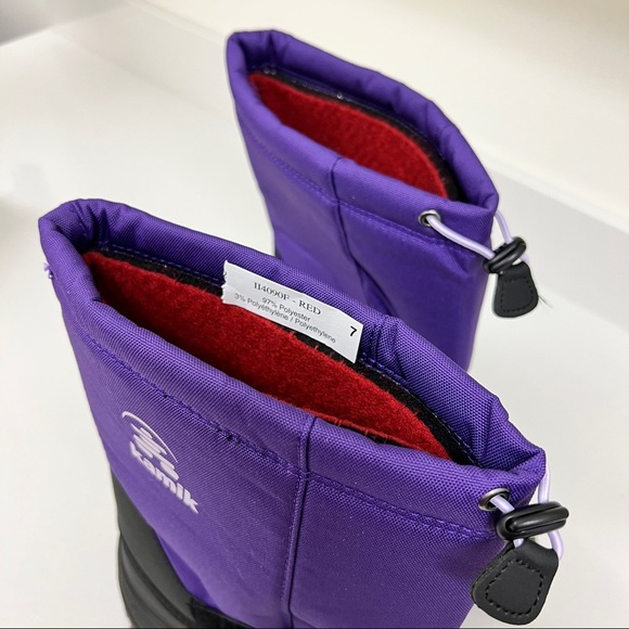 Kamik Rocket Pac Insulated Waterproof Violet Purple Girls Snow Boots NWOB Size 7 - Picture 6 of 7